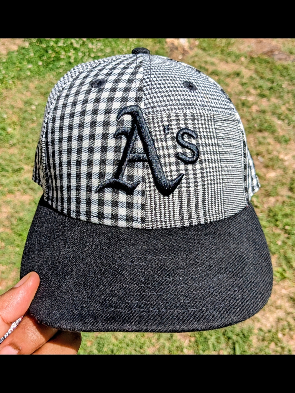 Black & White 'A's' New Era Fitted